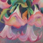 SOLD
Angel Trumpets  
</br>1/26/15, New York, NY
</br>pastel
</br>posted 1/27/15 1:05am